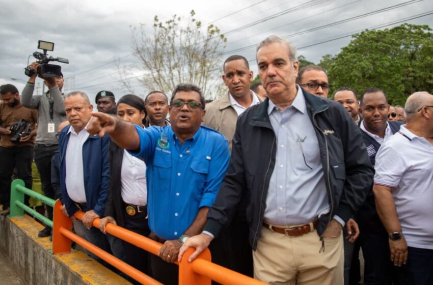 Abinader supervisa daños por lluvias y refuerza apoyo en Los Alcarrizos